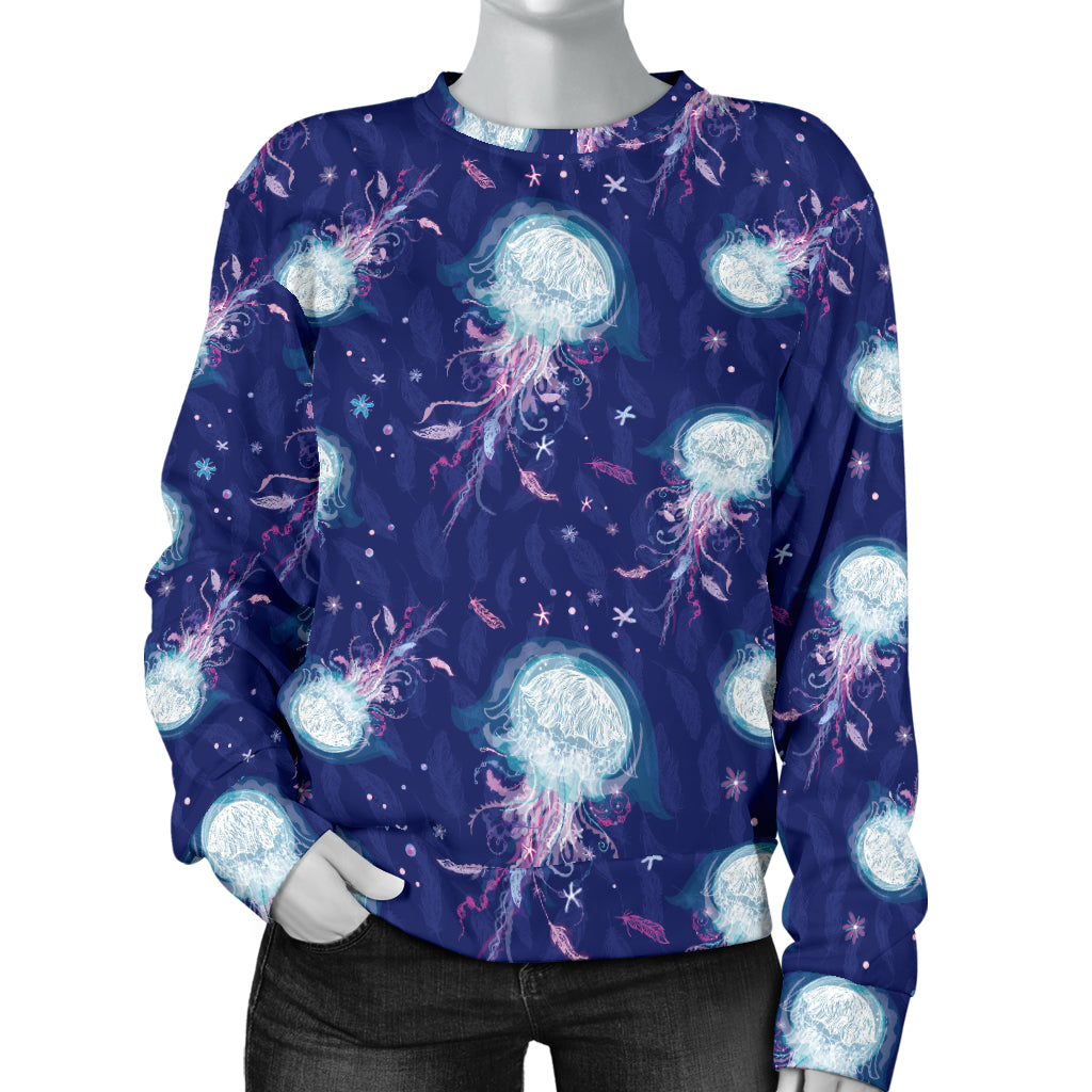 Jellyfish Cute Design Women Long Sleeve Sweatshirt