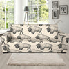 Bison Pattern Print Design 02 Sofa Slipcover