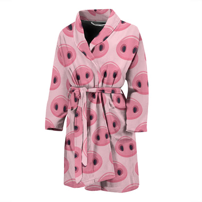 Pig Print Design LKS401 Men Bathrobe