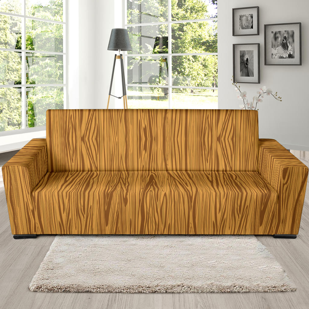 Wood Texture Print Design LKS301 Sofa Slipcover