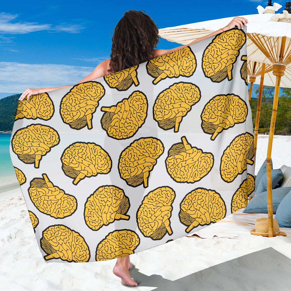 Psychology Pattern Print Design A01 Sarong Pareo Wrap