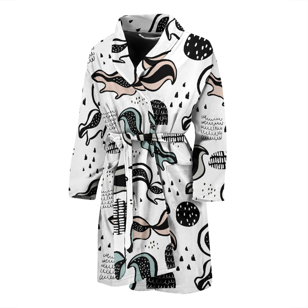 Skunk Print Design LKS303 Men Bathrobe