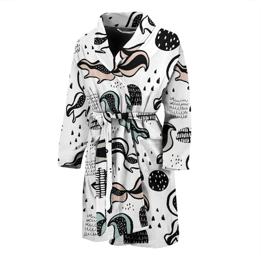 Skunk Print Design LKS303 Men Bathrobe