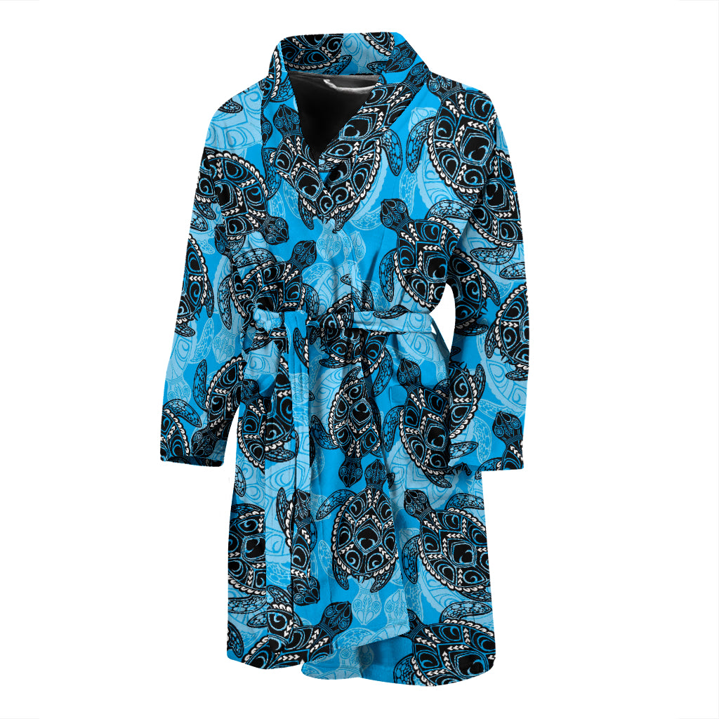 Tribal Pattern Print Design LKS307 Men Bathrobe