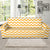 Chevron Orange Pattern Print Design 01 Sofa Slipcover