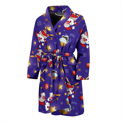 Ski Print Design LKS308 Men Bathrobe