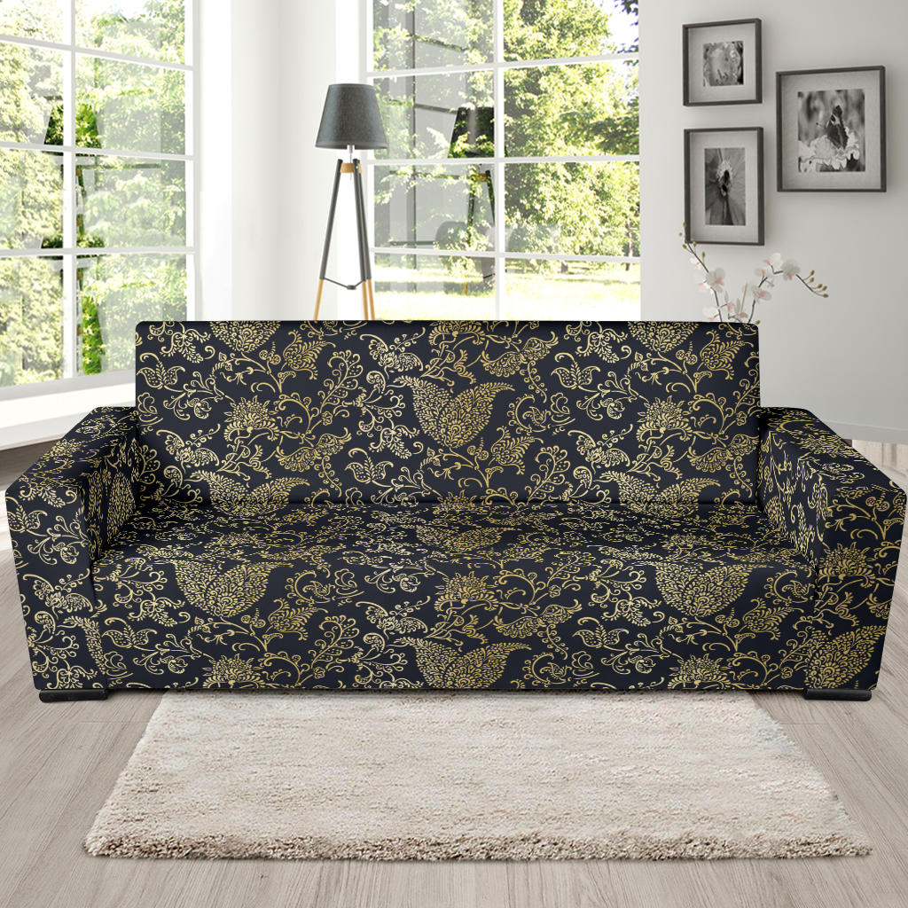 Brocade Pattern Print Design 04 Sofa Slipcover