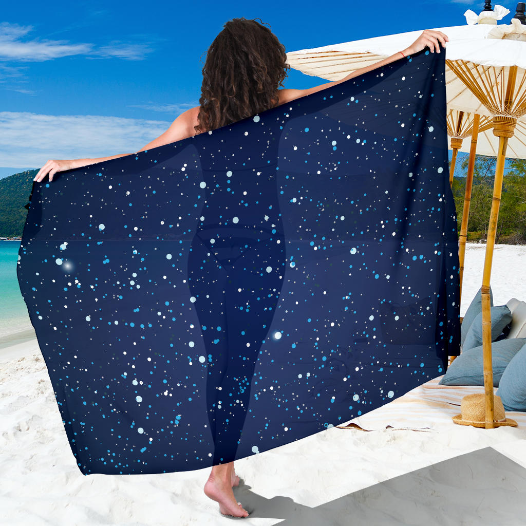 Night sky Pattern Print Design A03 Sarong Pareo Wrap