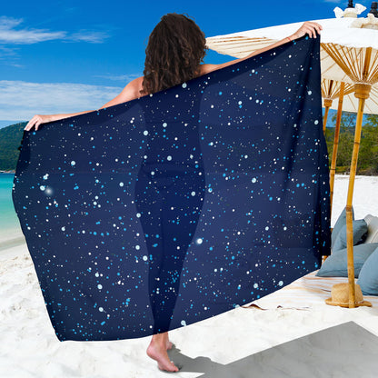 Night sky Pattern Print Design A03 Sarong Pareo Wrap