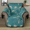 Sea Turtle Pattern Print Design T02 Recliner Cover Protector