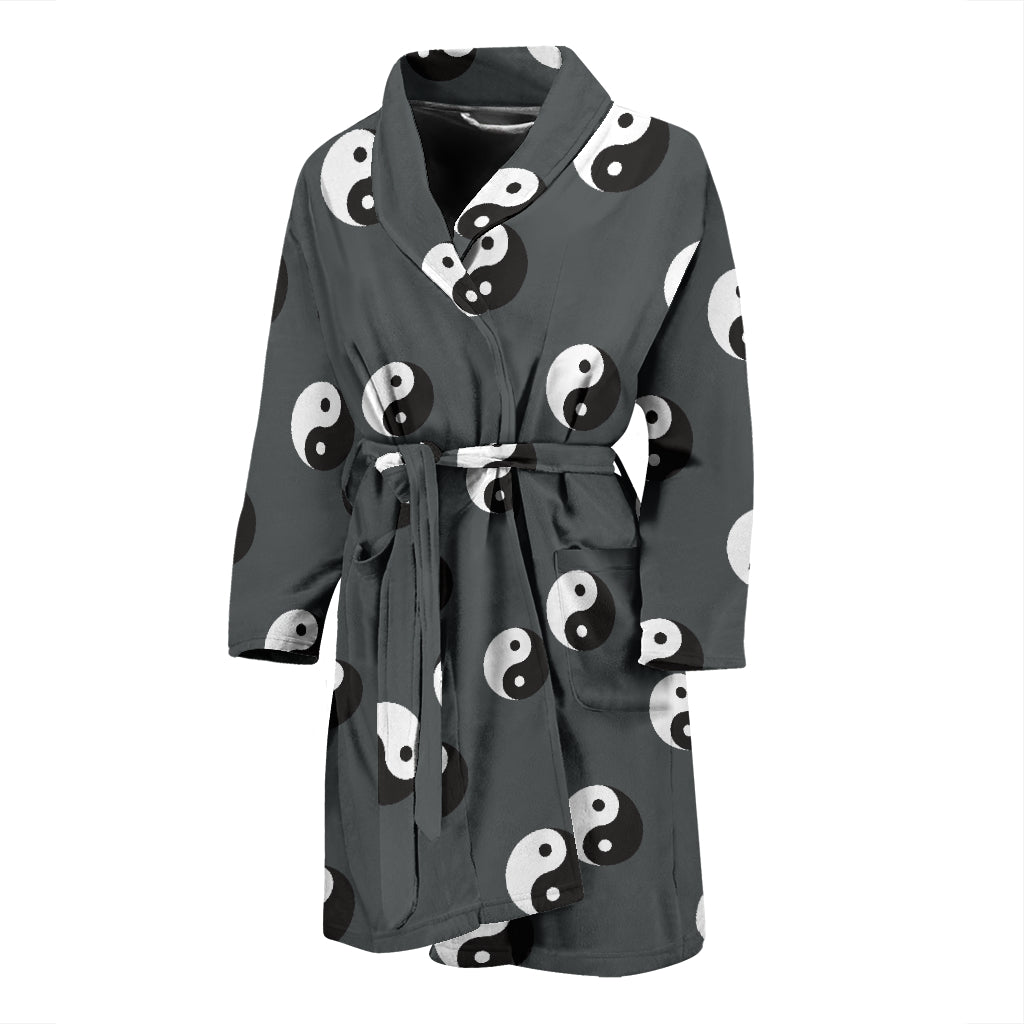 Yin Yang Print Design LKS303 Men Bathrobe
