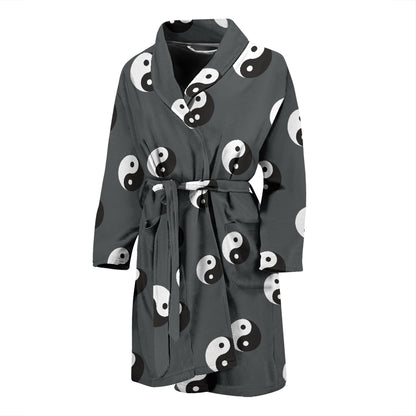 Yin Yang Print Design LKS303 Men Bathrobe