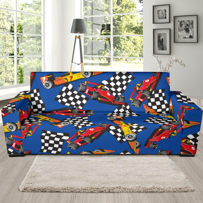 Racing Pattern Print Design A01 Sofa Slipcover