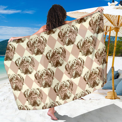 Mastiffs Pattern Print Design 01 Sarong Pareo Wrap