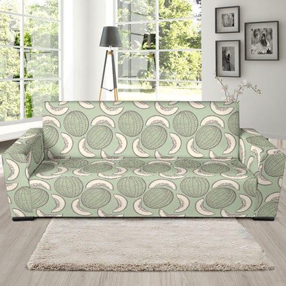 Cantaloupe Pattern Print Design 01 Sofa Slipcover
