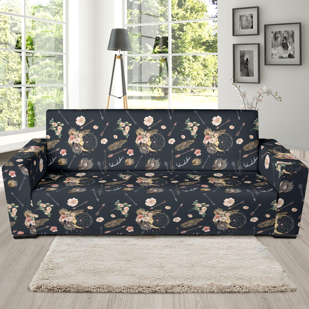 Bohemian Pattern Print Design 09 Sofa Slipcover