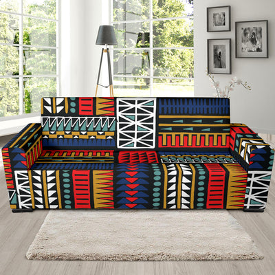 Kente Pattern Print Design 02 Sofa Slipcover