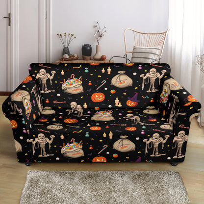 Mummy Halloween Print Design LKS303 Loveseat Couch Slipcover