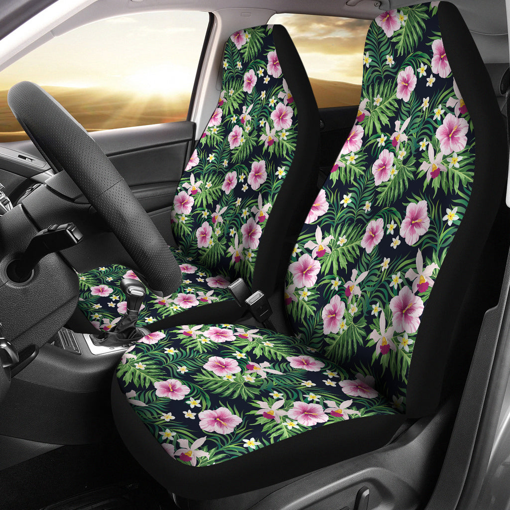 Hibiscus Tropical Print Design LKS309 Car Seat Covers