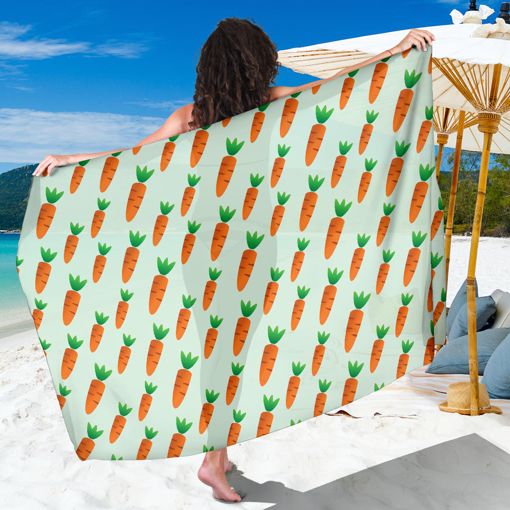 Carrot Pattern Print Design 05 Sarong Pareo Wrap