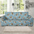 Beagle Pattern Print Design 02 Sofa Slipcover