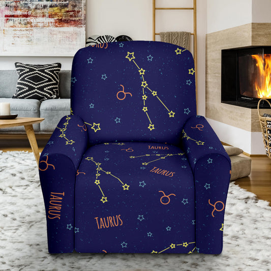 Taurus Print Design LKS301 Recliner Slipcover with Pocket