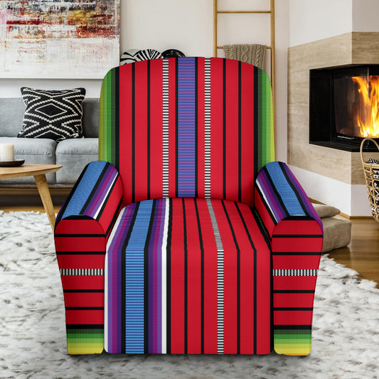 Serape Print Design LKS305 Recliner Slipcover with Pocket