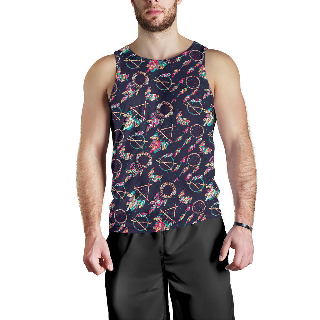 Boho Dream Catcher Colorful Men Tank Top