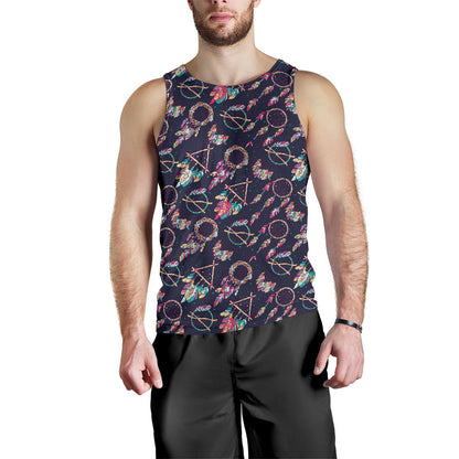 Boho Dream Catcher Colorful Men Tank Top
