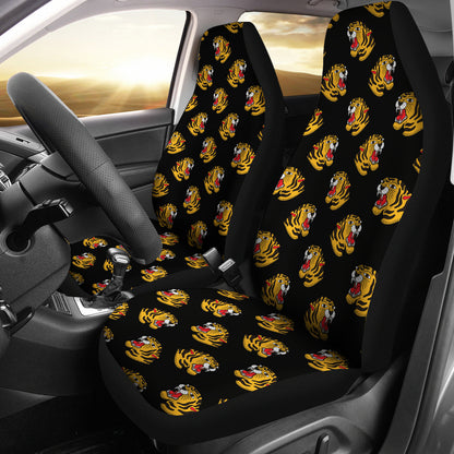 Tiger Head Print Design LKS306 Car Seat Covers
