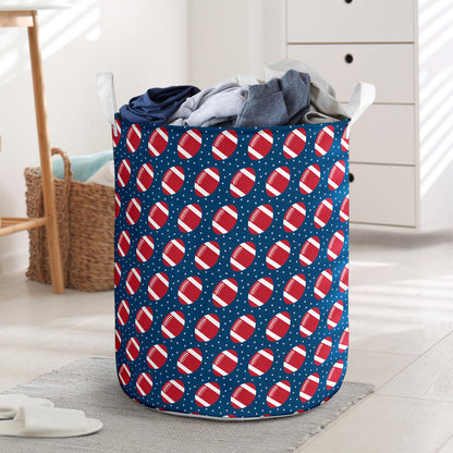 American Football Star Design Pattern Laundry Basket