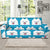 Pomeranians Pattern Print Design A05 Sofa Slipcover