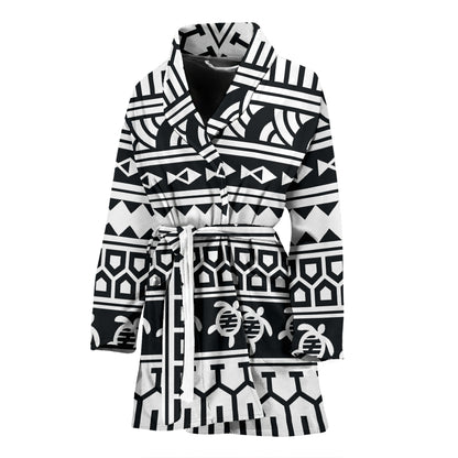 Samoan Pattern Print Design LKS303 Women Bathrobe