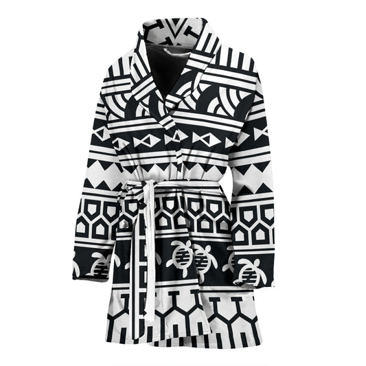 Samoan Pattern Print Design LKS303 Women Bathrobe