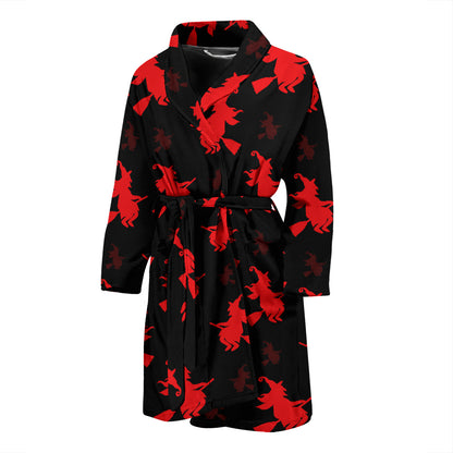 Witch Print Design LKS308 Men Bathrobe