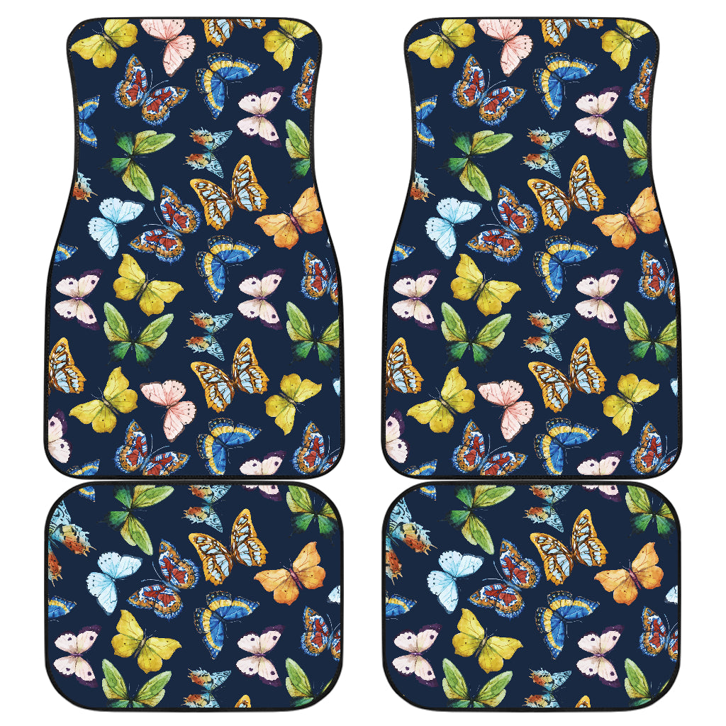 Butterfly Beautiful Print Pattern Car Floor Mats Front Back