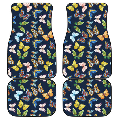 Butterfly Beautiful Print Pattern Car Floor Mats Front Back