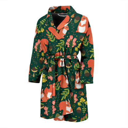 Squirrel Print Design LKS302 Men Bathrobe