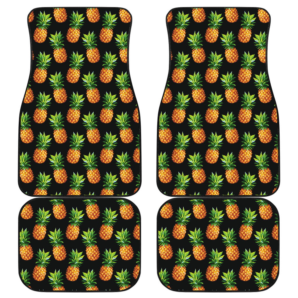 Pineapple Cute Print Design Pattern Car Floor Mats Front Back