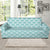 Scales Teal Pattern Print Design 02 Sofa Slipcover