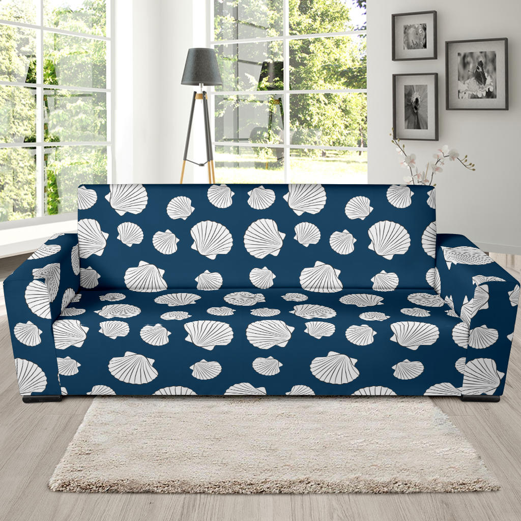 Seashell Print Design LKS3012 Sofa Slipcover