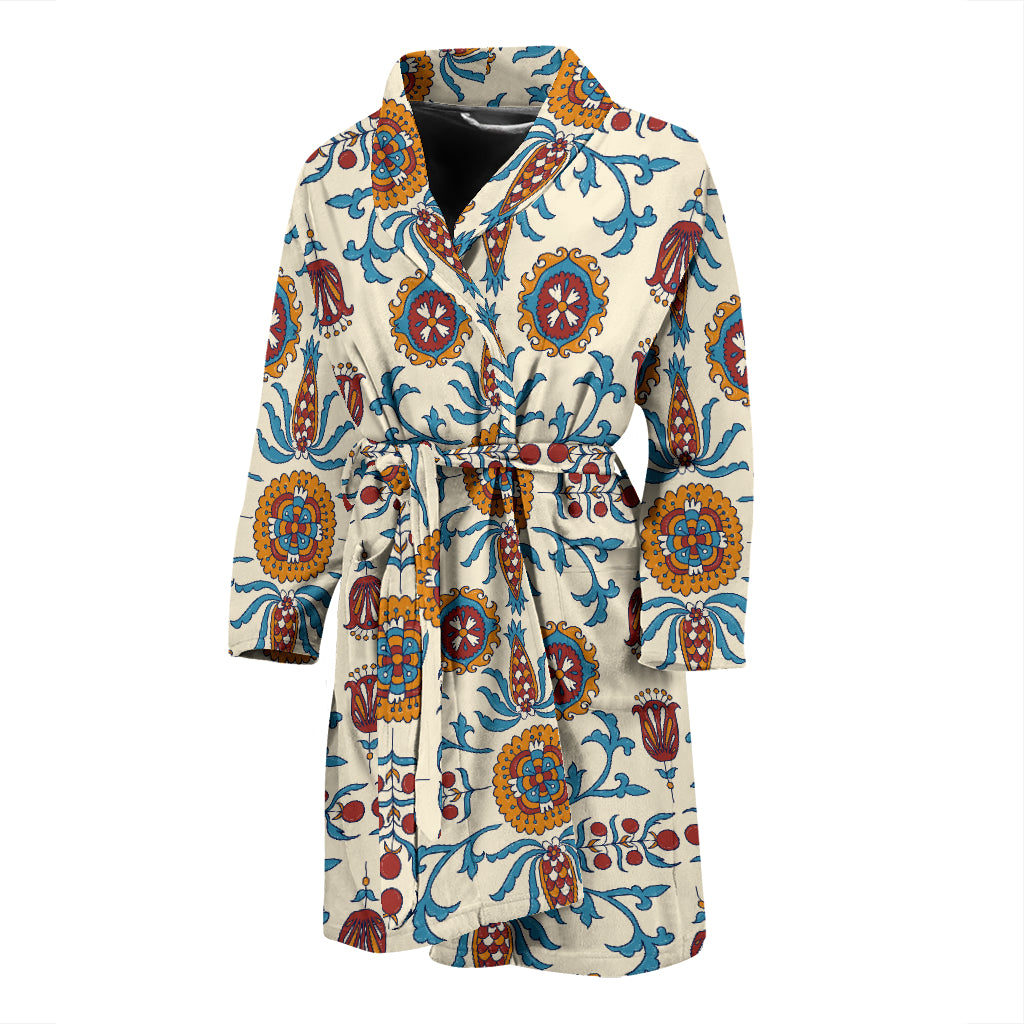Suzani Print Design LKS301 Men Bathrobe