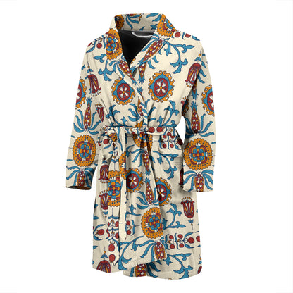Suzani Print Design LKS301 Men Bathrobe