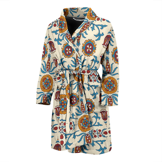 Suzani Print Design LKS301 Men Bathrobe
