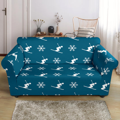 Ski Print Design LKS301 Loveseat Couch Slipcover