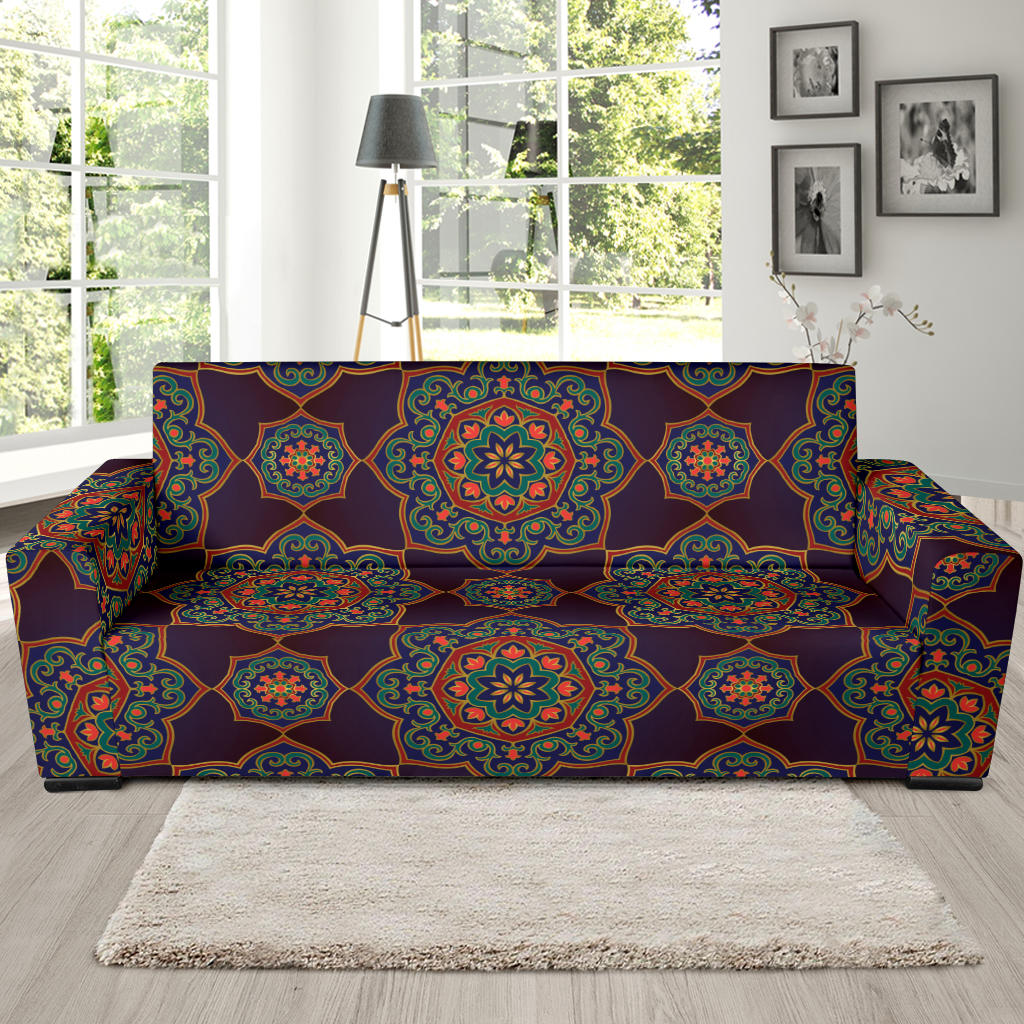 Medallion Pattern Print Design 03 Sofa Slipcover