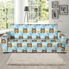 Collies Pattern Print Design 02 Sofa Slipcover