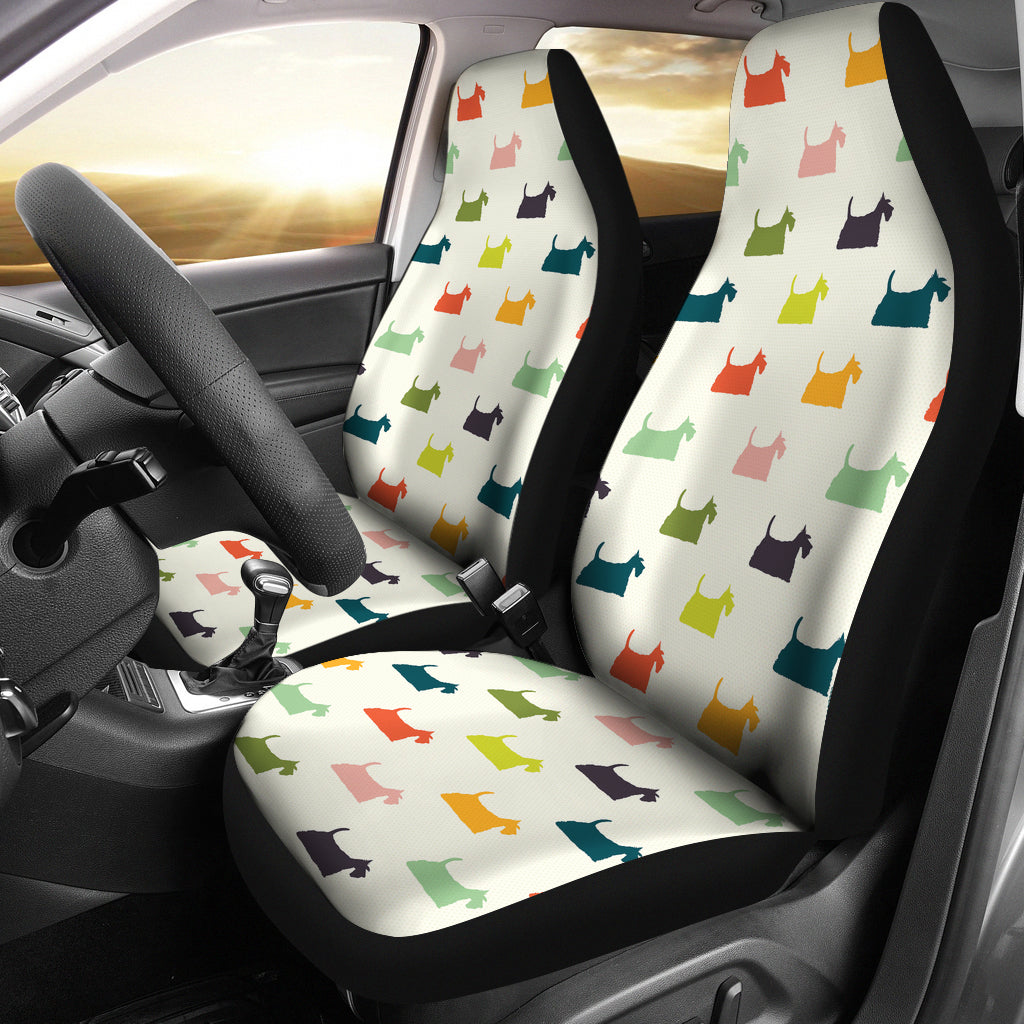 Scottish Terriers Print Design LKS305 Car Seat Covers