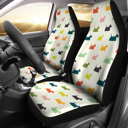 Scottish Terriers Print Design LKS305 Car Seat Covers