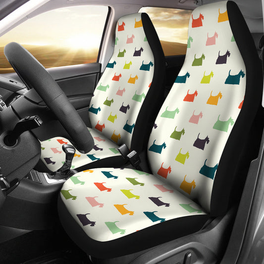 Scottish Terriers Print Design LKS305 Car Seat Covers